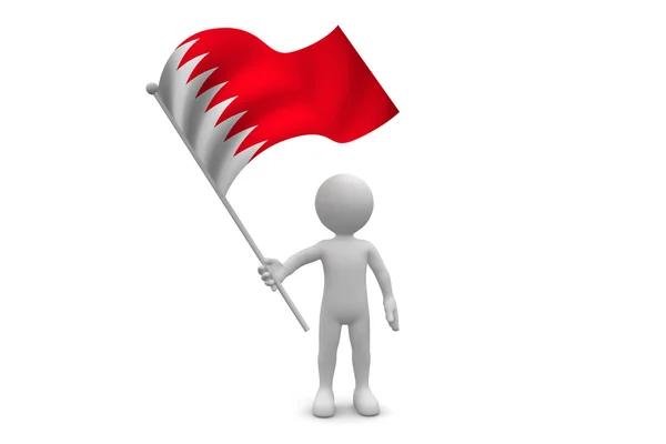 Vlajka Bahrajnu — Stock fotografie