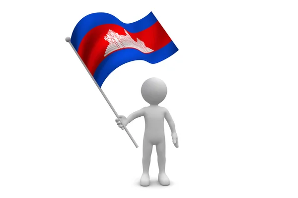 Cambodia Flag — Stock Photo, Image