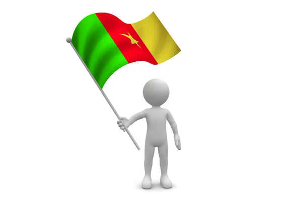 Kamerun-Flagge — Stockfoto