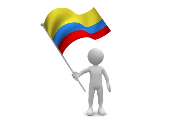 Bandera de Colombia — Foto de Stock