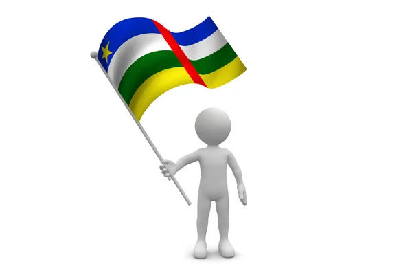 중앙 아프리카 공화국 국기 — 스톡 사진