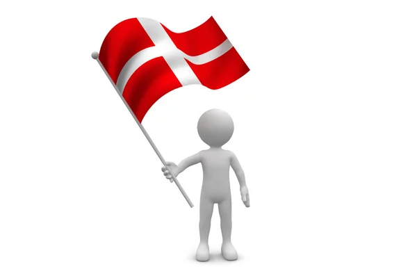 Denmark Flag — Stock Photo, Image