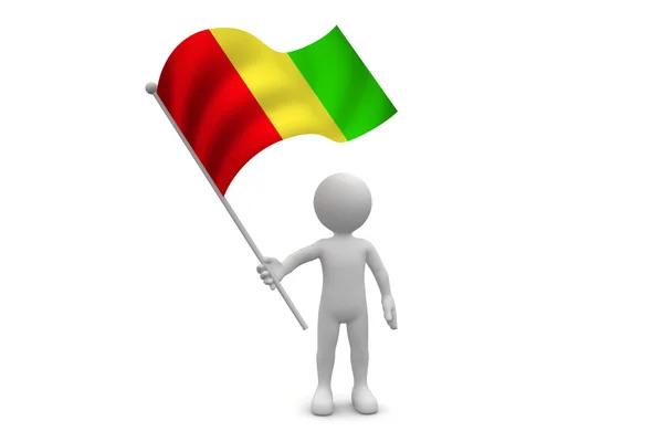 Guinea-Flagge — Stockfoto
