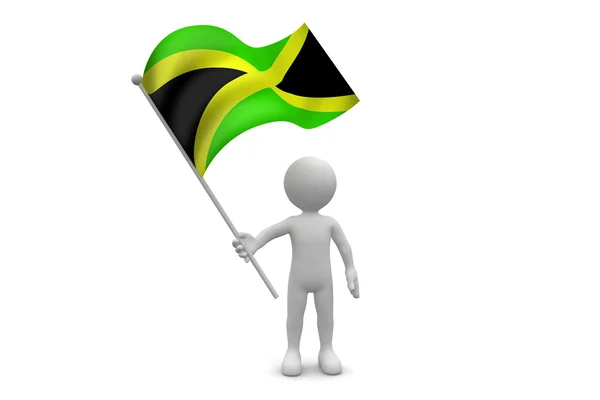 Bandeira da Jamaica — Fotografia de Stock