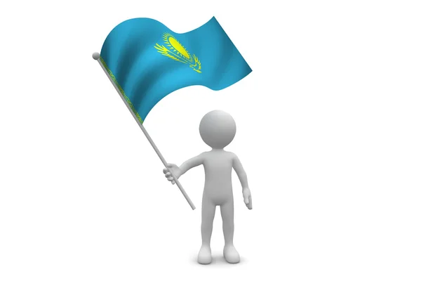 Kazakhstan Drapeau — Photo