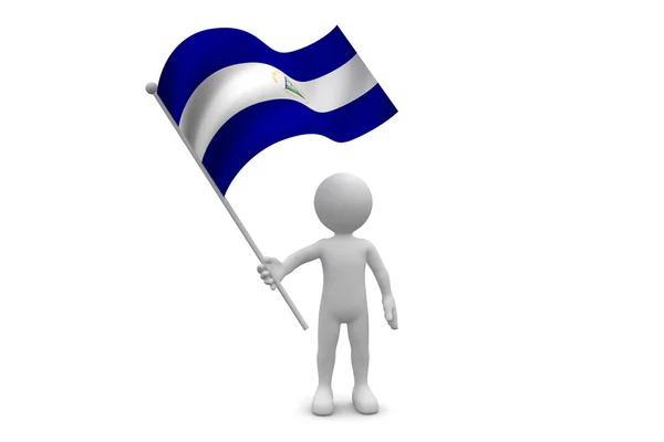 Nicaragua Flag — Stock Photo, Image