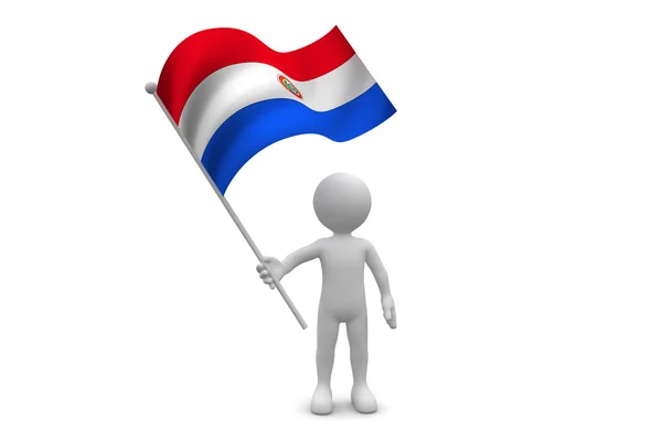 Paraguay Flag — Stock Photo, Image