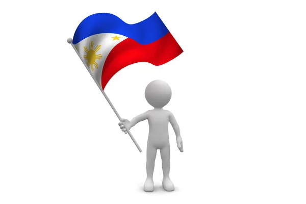Philippines Flag — Stock Photo, Image