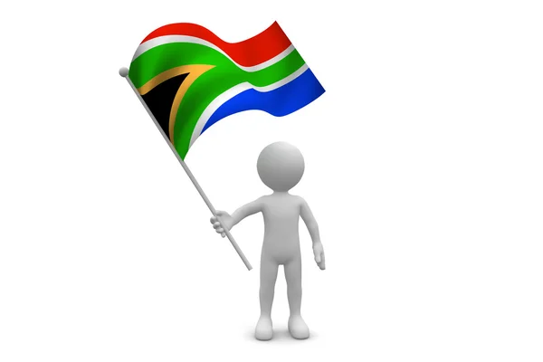 Sydafrika flagga — Stockfoto