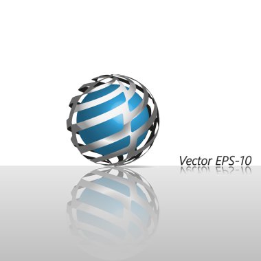 arka cam yüksek teknoloji küre logo simge