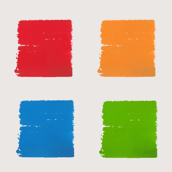 Farklı renkteki suluboya kareler kümesi