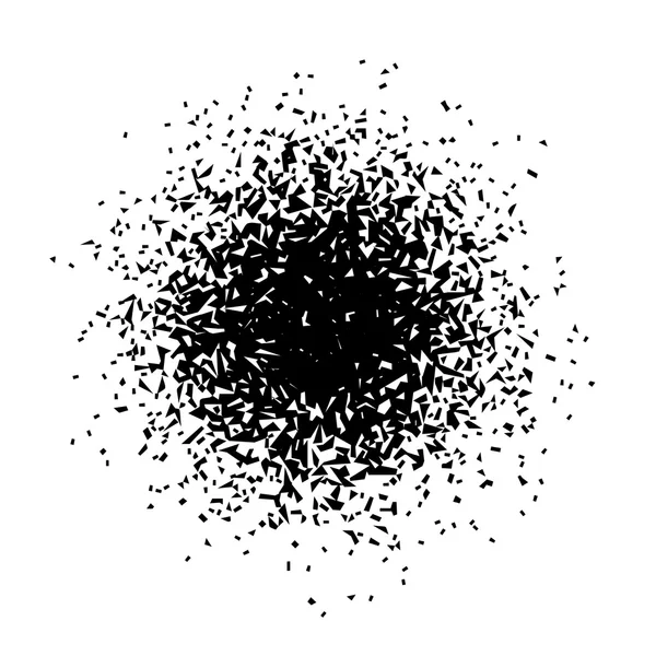 Der Kreis der kleinen Teilchen. Vektor-explosion — Stockvektor