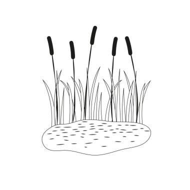 siyah ve beyaz vektör çizimi.