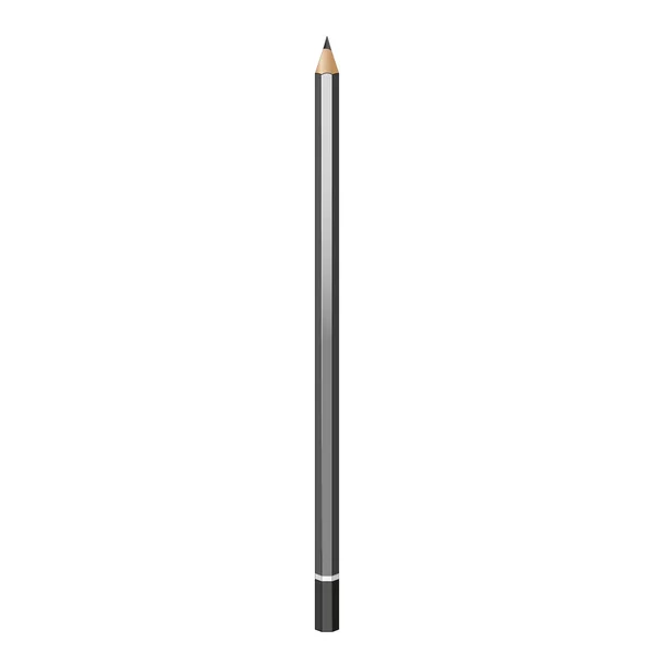 Векторний сірий простий графітовий олівець — стоковий вектор