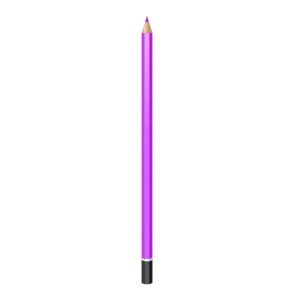 Crayon graphite violet . — Image vectorielle