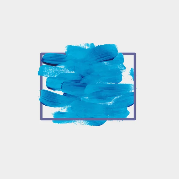 Point rond bleu chaotique de la peinture . — Image vectorielle