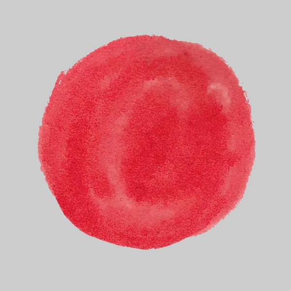Cercle vecteur de peinture rouge . — Image vectorielle