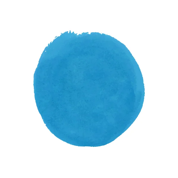 Acuarela redonda mancha azul, Vector eps 10 — Vector de stock