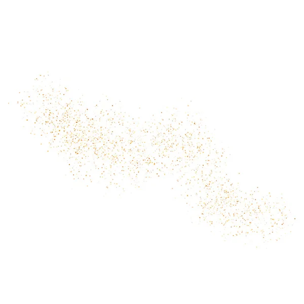 Die Textur Des Goldenen Sandes Auf Einem Transparenten Hintergrund Vektorillustration — Stockvektor