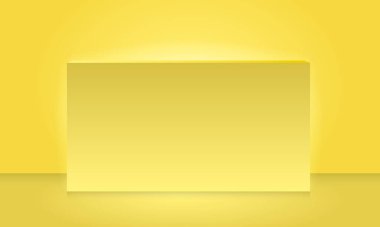 Reklam afişi ya da mocap. Renk arkaplanındaki boş renk posteri.