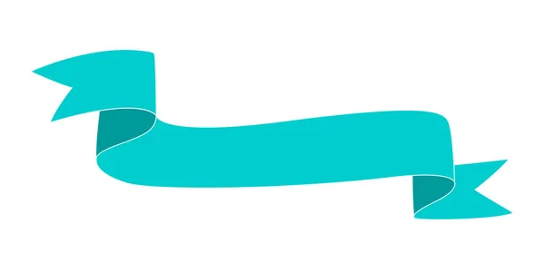 Вінтажний Розфарбований Стрічковий Банер Ручний Намальований Елемент Дизайну Блакитний Векторні — стоковий вектор