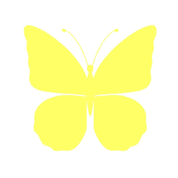 Силуэт Бабочки Цветного Цвета Шаблон Печати Векторная Иллюстрация Иконка Бабочка — стоковый вектор