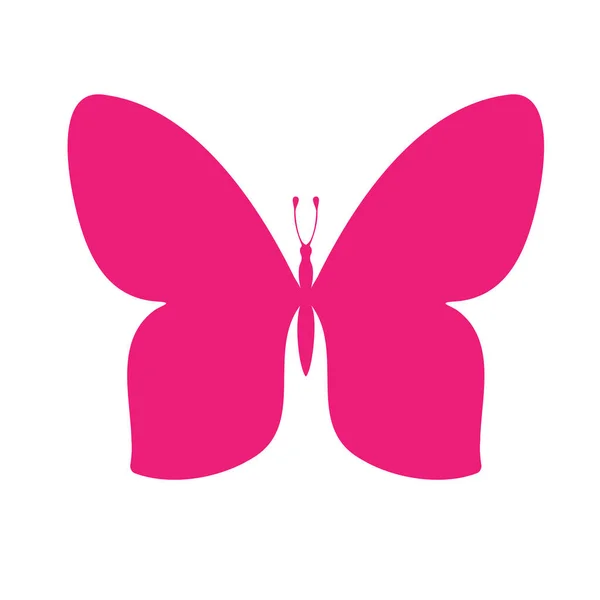 Colored Butterfly Silhouette Template Printing Vector Illustration Icon Butterfly Open — Archivo Imágenes Vectoriales