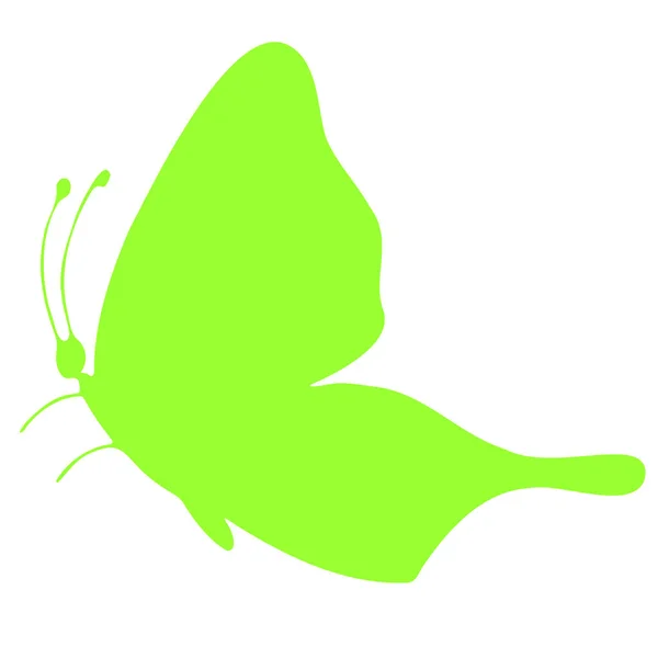 Színes Pillangó Sziluett Sablon Nyomtatáshoz Vektor Illusztrációhoz Ikonhoz Pillangó Szárnyak — Stock Vector