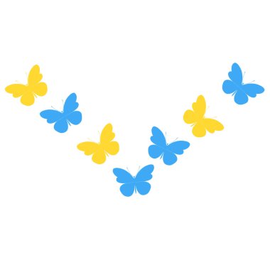 Butterflies decoration. Butterflies. Vector illustration.
