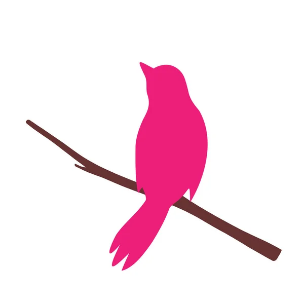 Vogelsymbol Spatzensymbol Spatzenvogel Vektor Illustration — Stockvektor