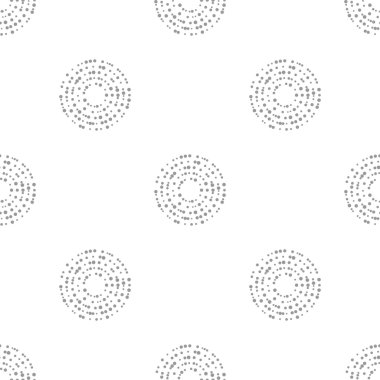 İç içe daireler tekrar döşeme deseni vektör.
