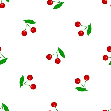 cherry ile sorunsuz geçmiş. vektör çizim.