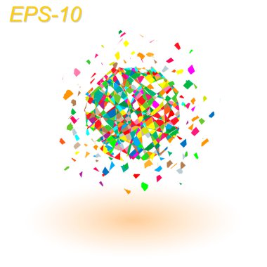 renk patlama soyut tasarım