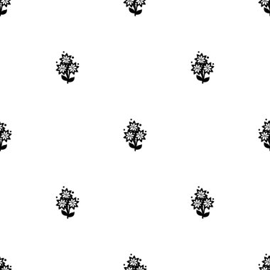 siyah ve beyaz çiçekler sorunsuz geçmiş duvar kağıdı