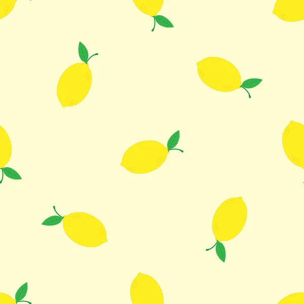 Sulu Boya Dikişsiz desen beyaz zemin üzerine limon ile. Vektör çizim. Elle çizilmiş arka plan.