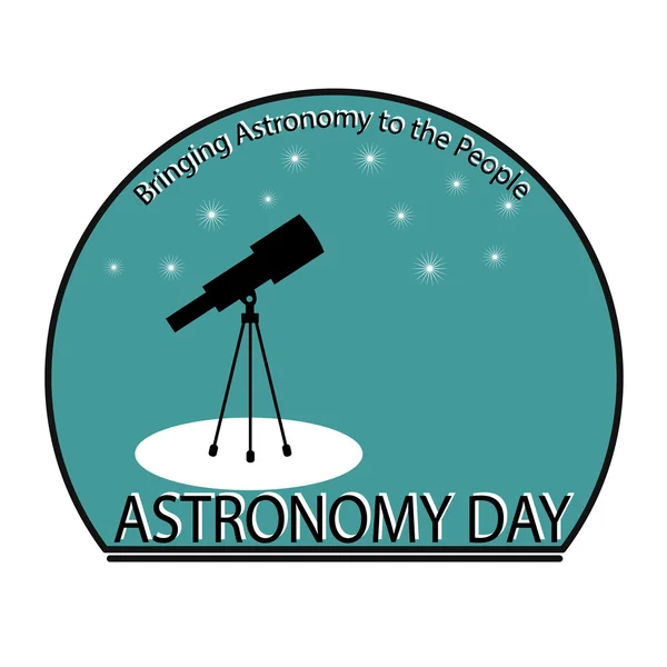 Astronomietag. — Stockvektor