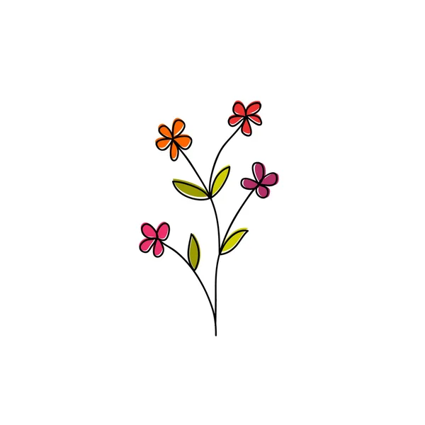 Fondo floral vector ilustración — Vector de stock