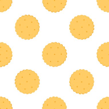 Seamless illustration, cookies crackers.