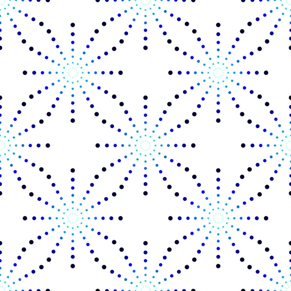 Seamless mönster med prickade cirklar. Vector upprepande textur. — Stock vektor