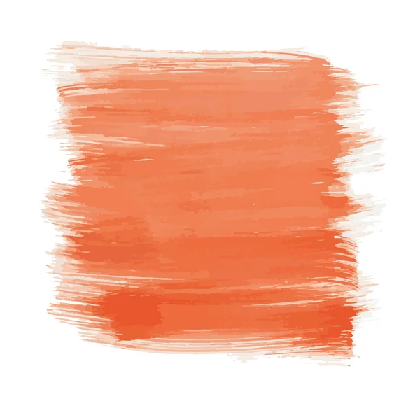 Esfregaço de laranja em uma parede branca — Vetor de Stock