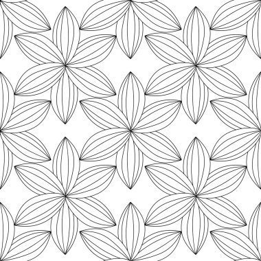 vektör Dikişsiz siyah beyaz soyut desen