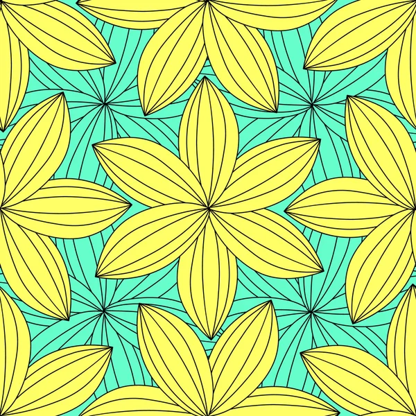 Безшовний абстрактний фон тропічних квітів — стоковий вектор