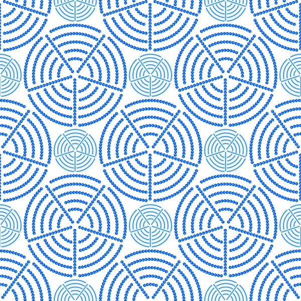 Cercle sans couture et motif anneau . — Image vectorielle