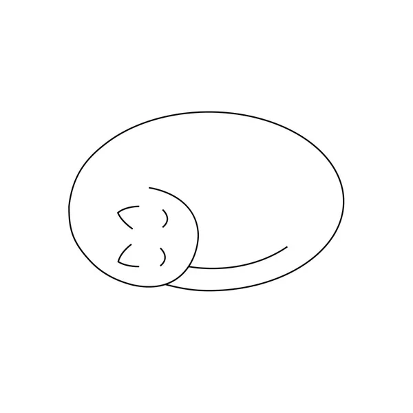 Símbolo do gato - ilustração vetorial do gatinho —  Vetores de Stock