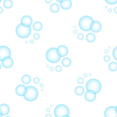 Su kabarcıkları sorunsuz arka plan vektör çizim