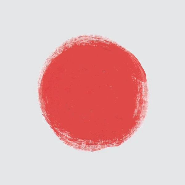 Cercle vecteur de peinture rouge — Image vectorielle