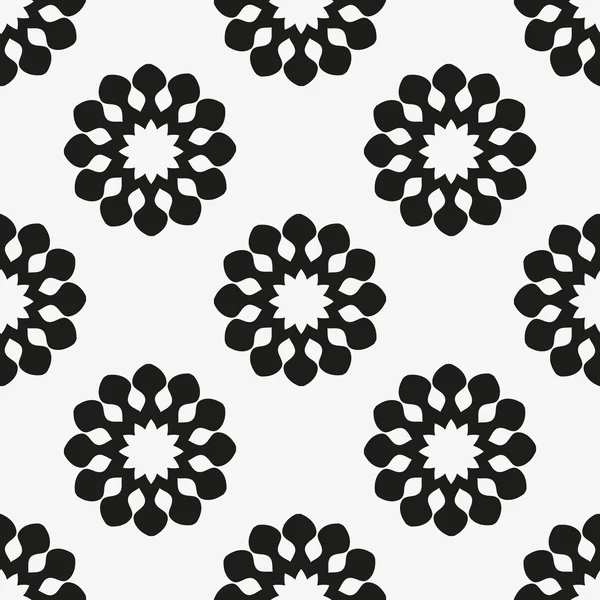 Geometrische florale nahtlosen Hintergrund. — Stockvektor