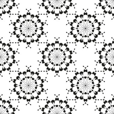 geometrik çiçek sorunsuz arka plan.  