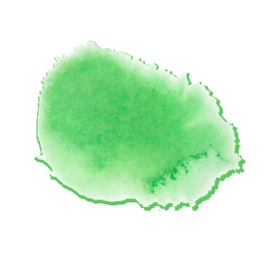 Aquarelle boya leke ile renkli yeşil-sarı sulu boya leke