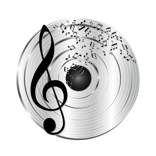 Music platinum record — Stock Vector